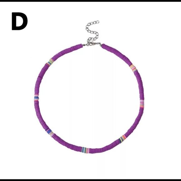 🍄🍄BOHO POLYMER CLAY CHOKER NECKLACE - Picture 3 of 5